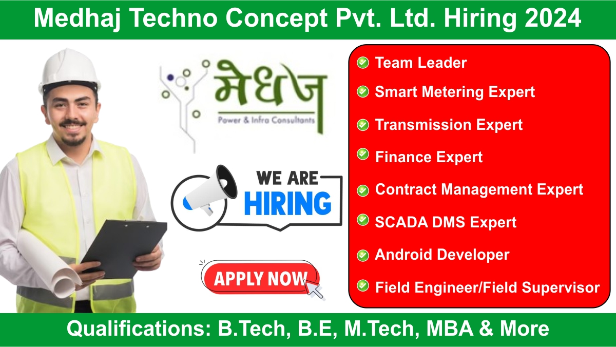 Medhaj Techno Concept Pvt. Ltd. Hiring 2024