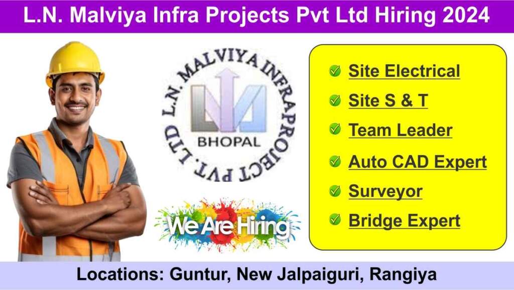 L.N. Malviya Infra Projects Pvt Ltd Hiring 2024