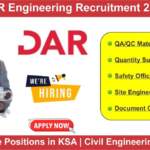 DAR Engineering Recruitment 2024