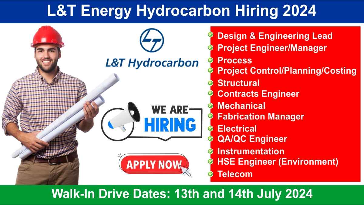 L&T Energy Hydrocarbon Hiring 2024