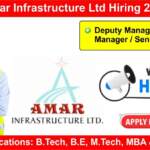 Amar Infrastructure Ltd Hiring 2024