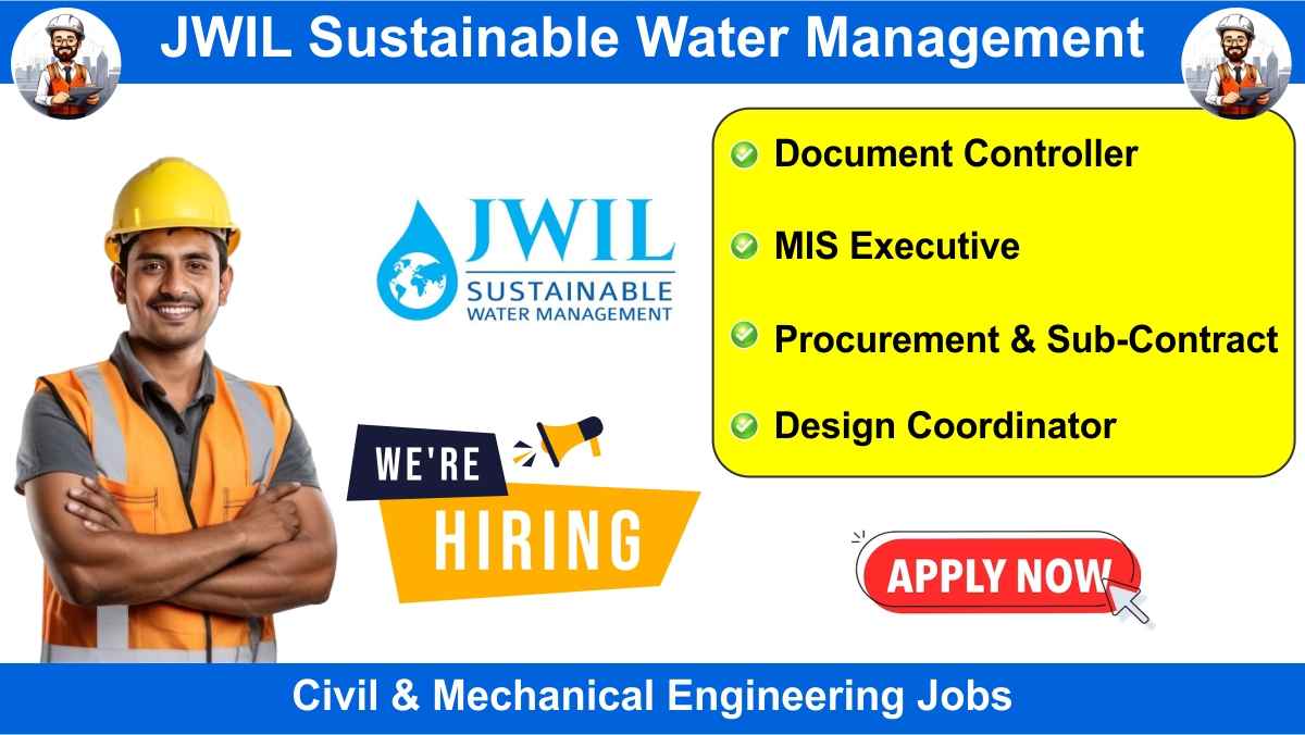 JWIL Sustainable Water Management Hiring 2024