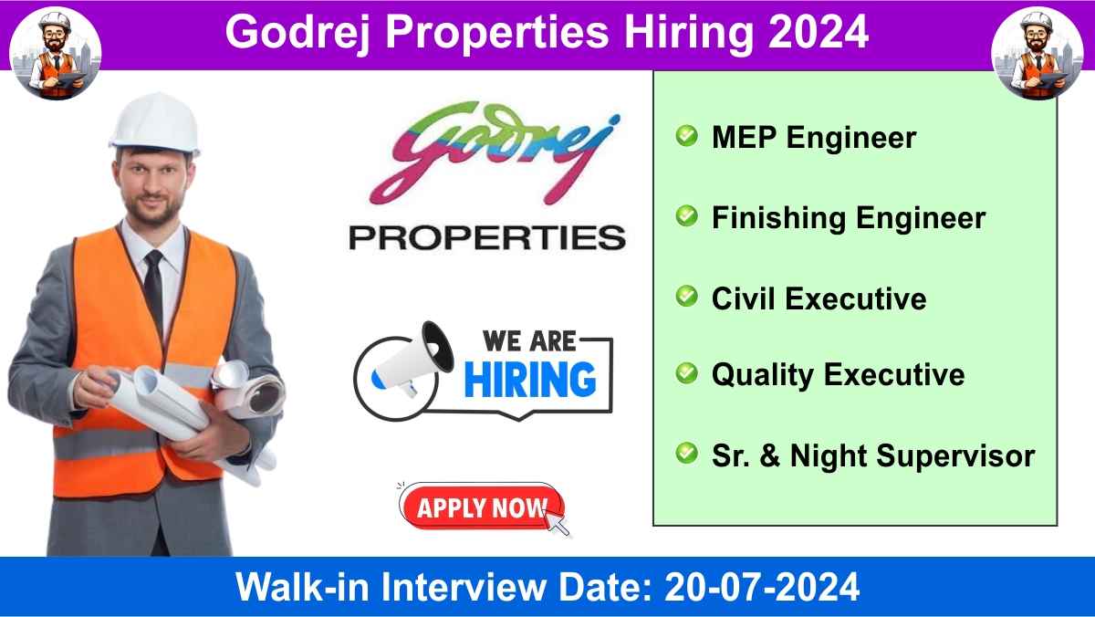 Godrej Properties Hiring 2024