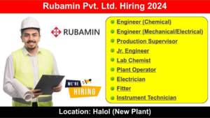 Rubamin Pvt Ltd Hiring 2024 | Hiring for Multiple Positions in Catalyst Refining | Mechanical, Electrical & Chemical Engineering Jobs