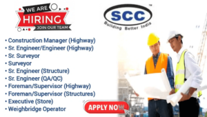 SCC Infrastructure Pvt Ltd Recruitment 2024 | ITI, Diploma, B.tech | Apply Immediately