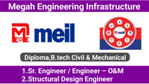 Megah Engineering Infrastructure Ltd Hiring 2024: Diploma, B.tech and Mechanical Engineer Job