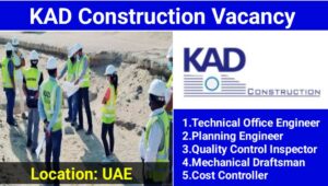 KAD Construction Vacancy: Roads and Infrastructure Projects | Construction Jobs