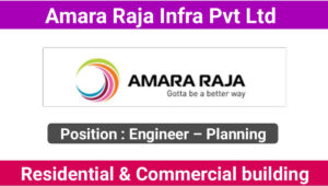 Amara Raja Infra Pvt Ltd Vacancy 2024: Civil Engineer Jobs, Construction Jobs In India