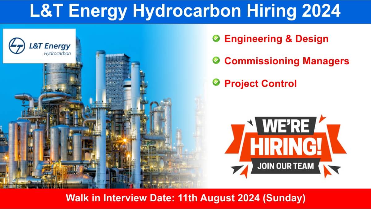 L&T Energy Hydrocarbon Hiring 2024