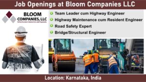 Job Openings at Bloom Companies LLC: Hiring for Multiple Positions in Operation & Maintenance Projects | Civil Engineering Jobs