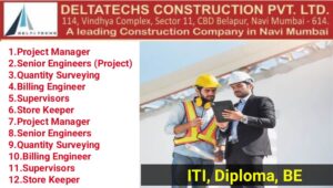 DeltaTechs Construction Pvt Ltd Vacancy: Hiring for Multiple Positions | Construction Jobs