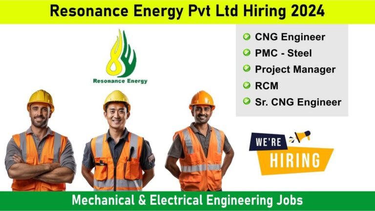 Resonance Energy Pvt Ltd Hiring 2024