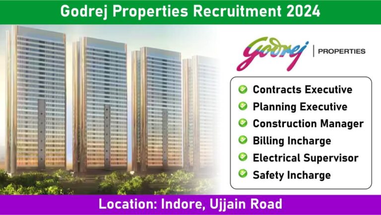 Godrej Properties Recruitment 2024