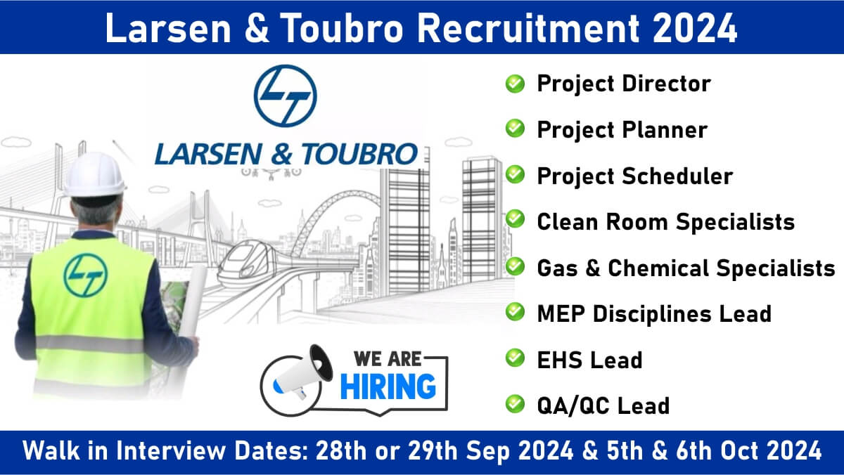 Larsen & Toubro Recruitment 2024