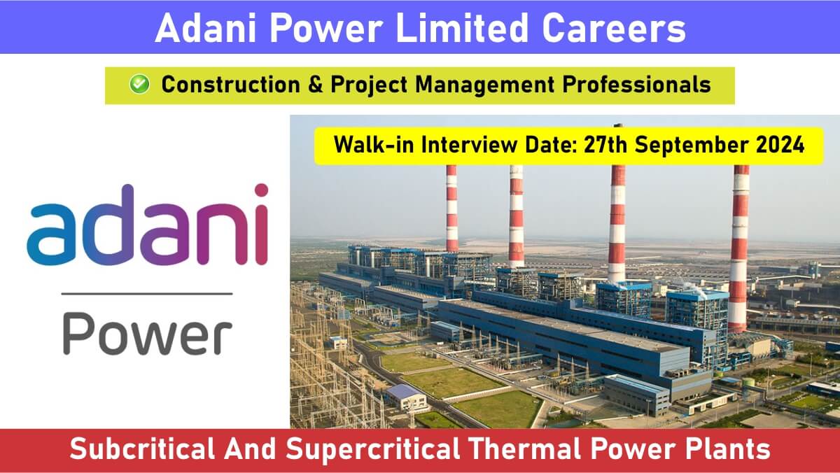 Adani Power Limited Careers