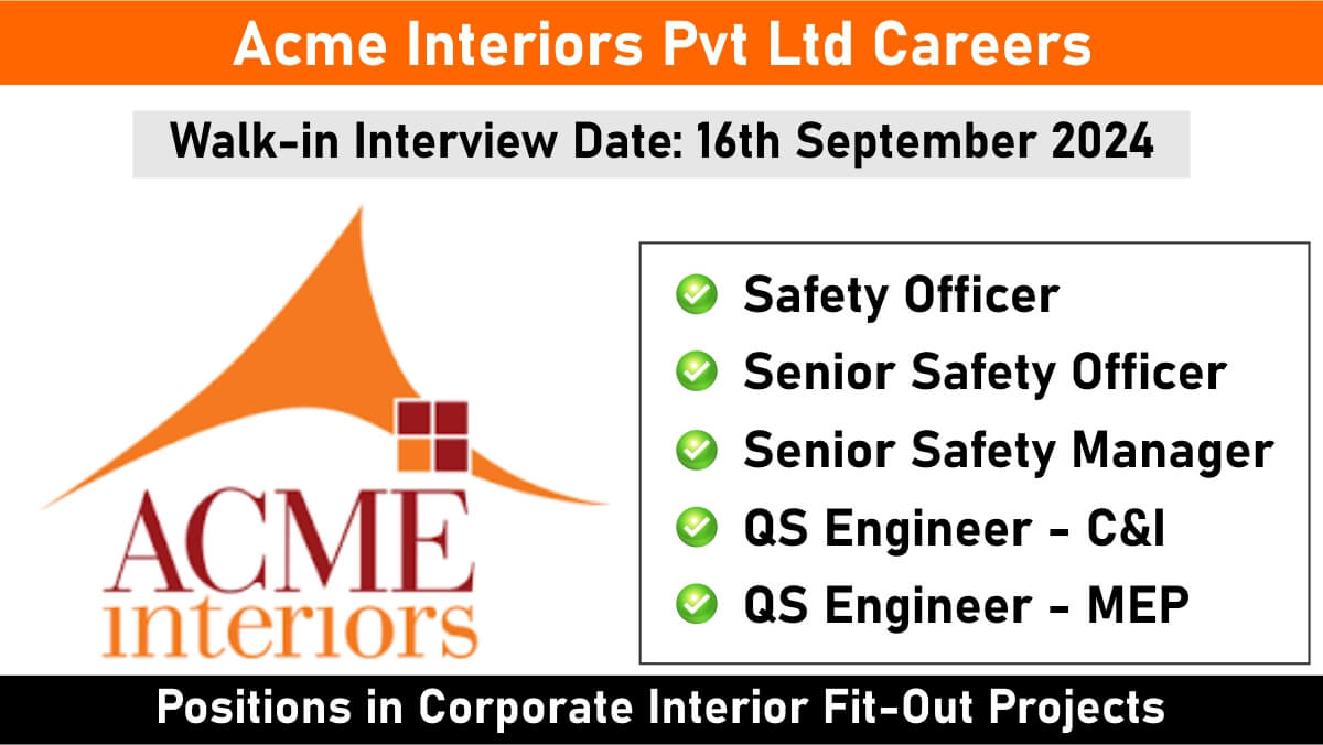 Acme Interiors Pvt Ltd Careers