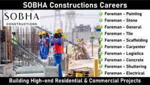 SOBHA Constructions Careers: Hiring for Multiple Positions in Building High-end Residential & Commercial Projects | Electrical Engineering Jobs