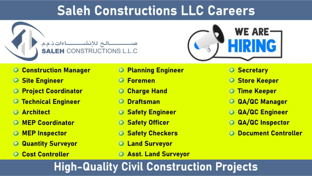 Saleh Constructions LLC Careers