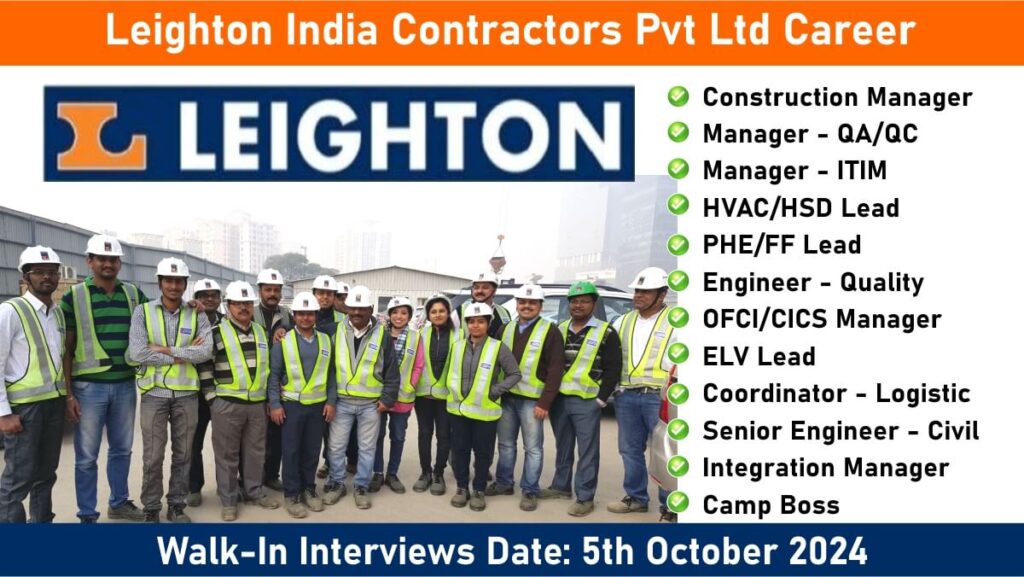 Leighton India Contractors Pvt Ltd Career