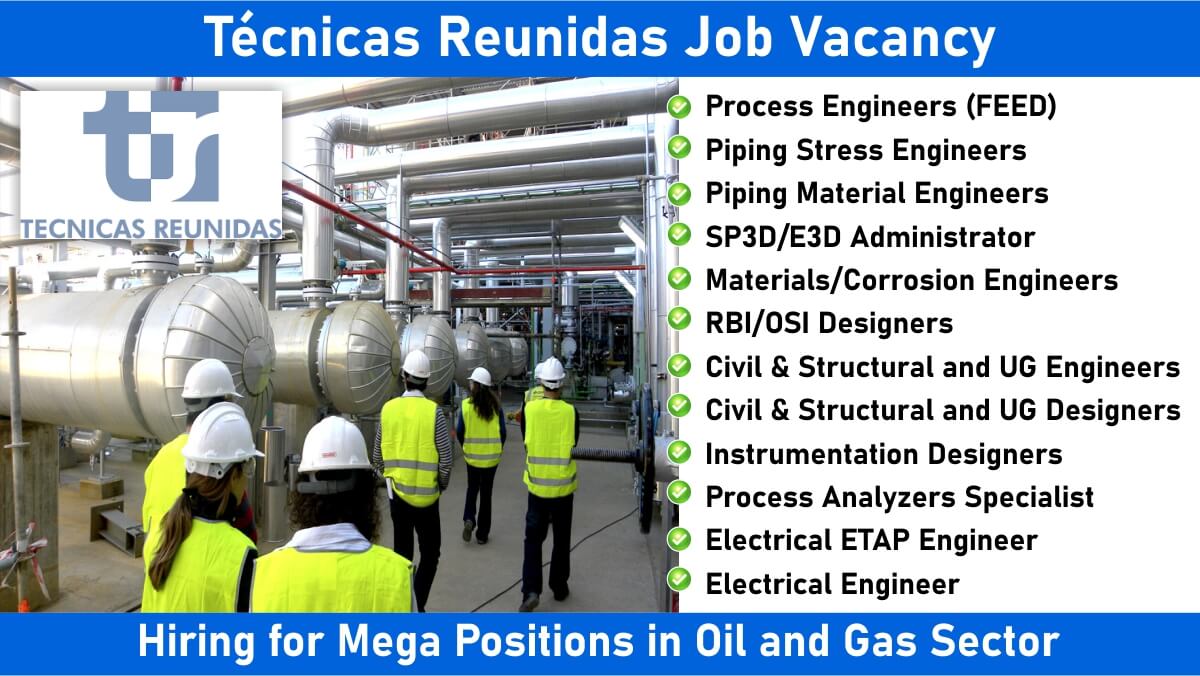 Técnicas Reunidas Job Vacancy