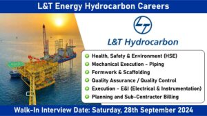 L&T Energy Hydrocarbon Careers: Hiring for Multiple Positions in World-Class Oil & Gas Projects | Jobs in Gujarat