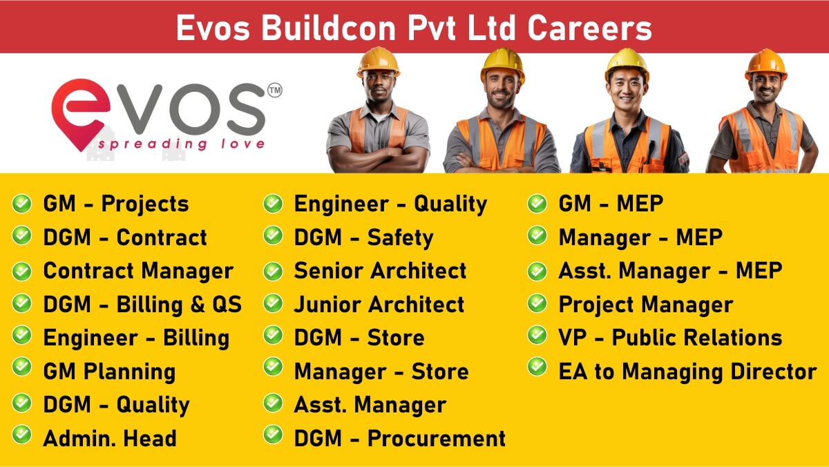 Evos Buildcon Pvt Ltd Careers