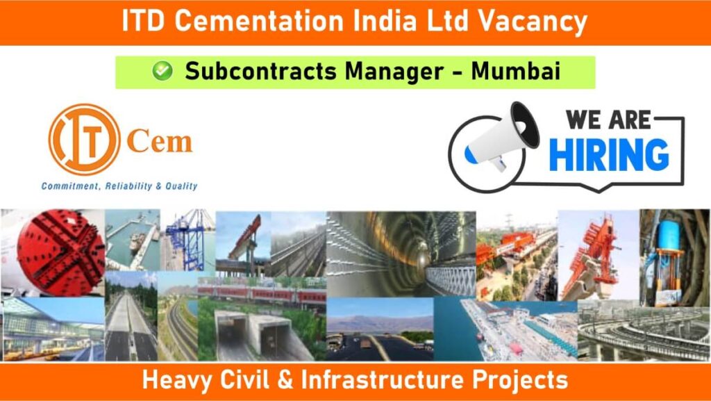 ITD Cementation India Ltd Vacancy