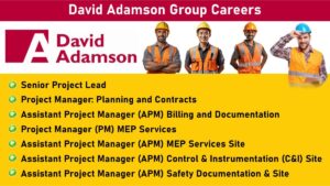 David Adamson Group Careers: Urgent Hiring for Multiple Positions in Delhi NCR | Jobs in Delhi NCR