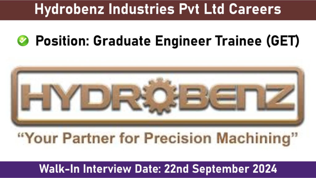 Hydrobenz Industries Pvt Ltd Careers