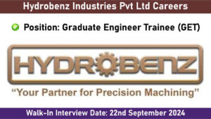 Hydrobenz Industries Pvt Ltd Careers: Hiring for Graduate Engineer Trainee (GET) Position | Jobs in Rajkot