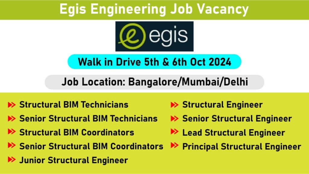 Egis Engineering Job Vacancy