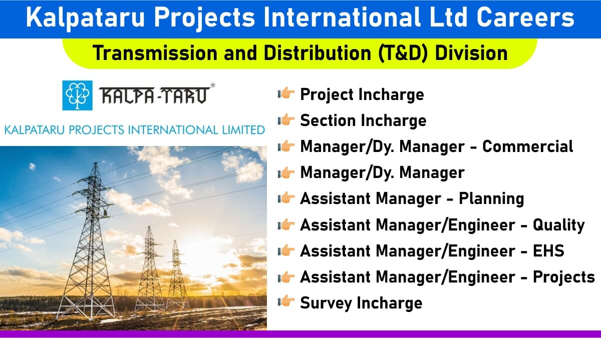 Kalpataru Projects International Ltd Careers