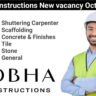 Civil Foreman Jobs 2024 | Sobha Constructions New vacancy October 2024