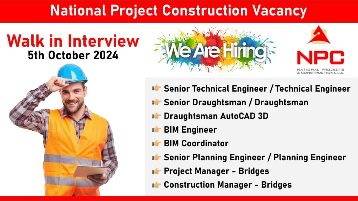 National Project Construction Vacancy