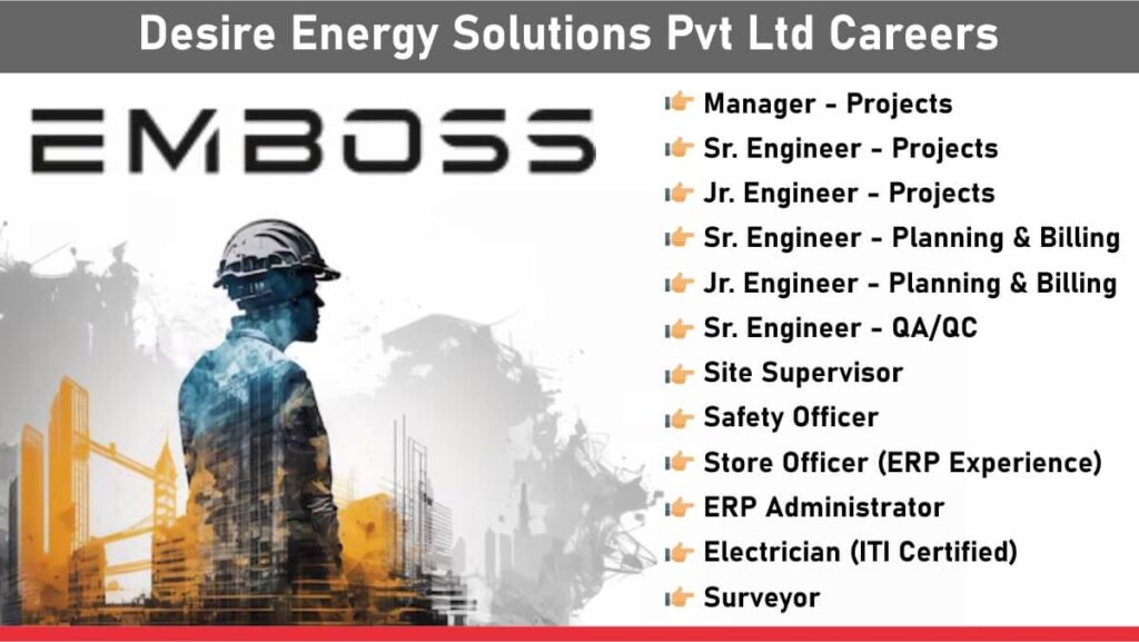 Emboss Construction Pvt Ltd Careers