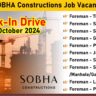 SOBHA Constructions Job Vacancy