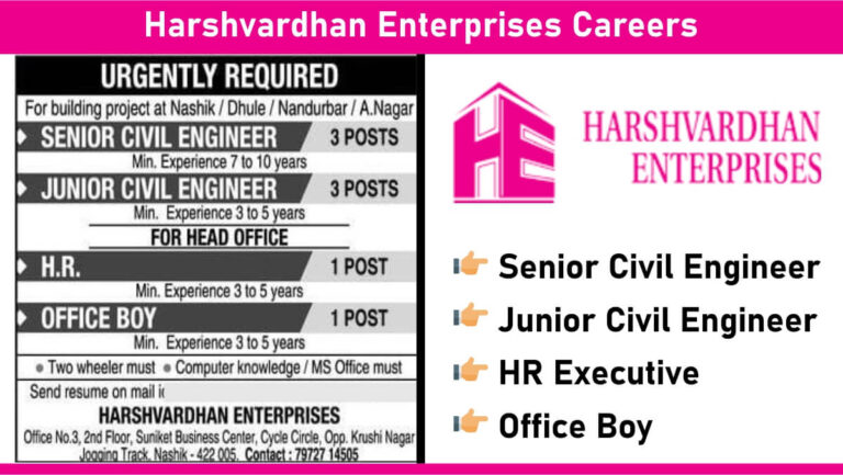 Harshvardhan Enterprises Careers