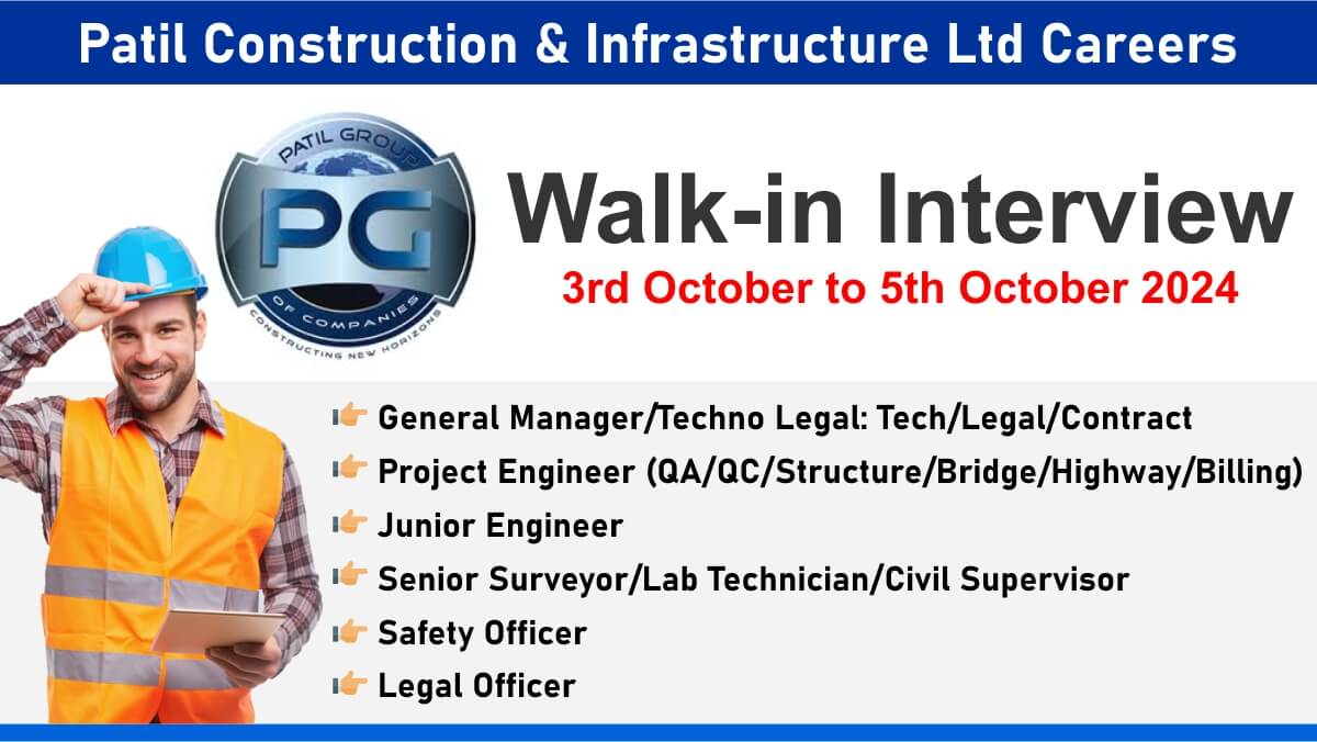 Patil Construction & Infrastructure Ltd Careers