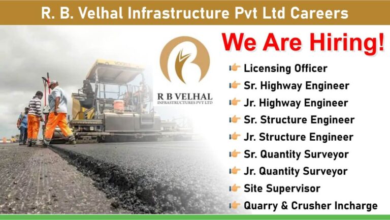 R. B. Velhal Infrastructure Pvt Ltd Careers