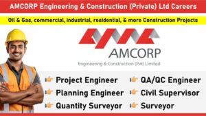 AMCORP Engineering & Construction (Private) Ltd Careers: Recruitment for Oil & Gas, commercial, industrial, residential, & more Construction Projects | Civil Jobs