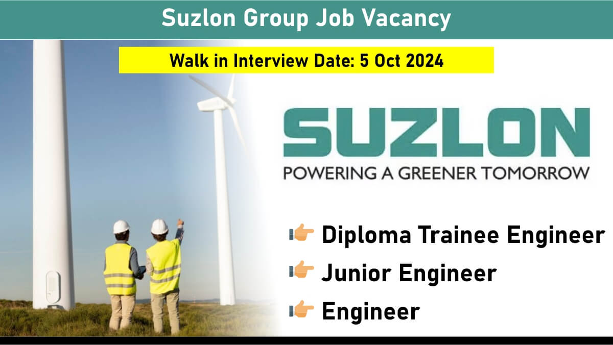 Suzlon Group Job Vacancy