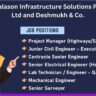 Balason Infrastructure Solutions Pvt Ltd and Deshmukh & Co Careers