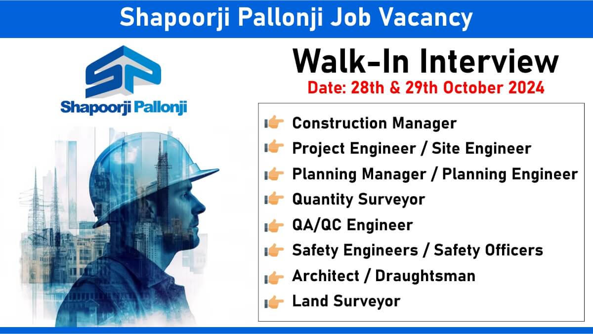 Shapoorji Pallonji Recruitmet 2024