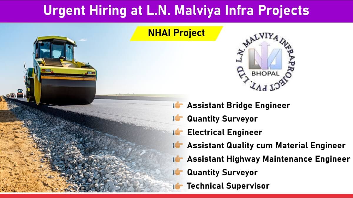 Urgent Hiring at L.N. Malviya Infra Projects