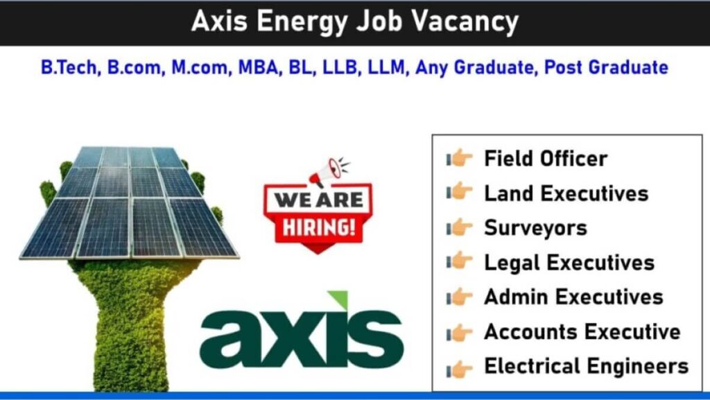 Axis Energy Job Vacancy