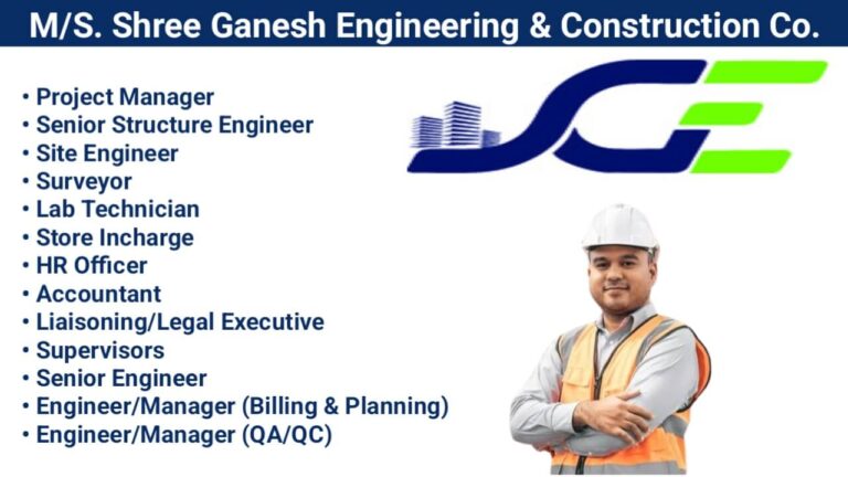 MS Shree Ganesh Engineering & Construction Co Hiring 2024