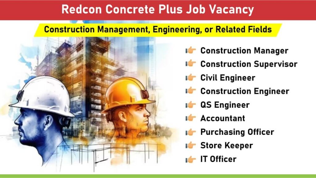 Redcon Concrete Plus Job Vacancy