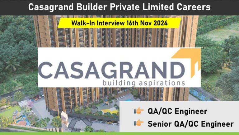 Casagrand Builder Private Limited Careers