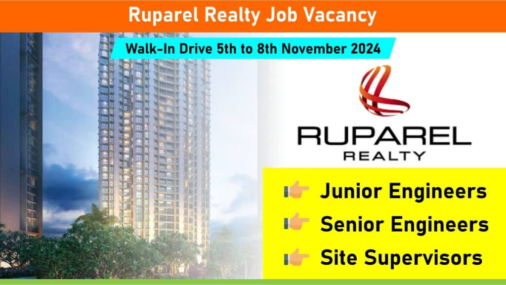 Ruparel Realty Job Vacancy