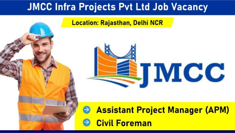 JMCC Infra Projects Pvt Ltd Job Vacancy